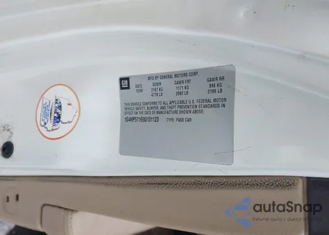 2009 Buick Lucerne Cx-2 z USA, uszkodzony, nr VIN 1G4HP57169U131123